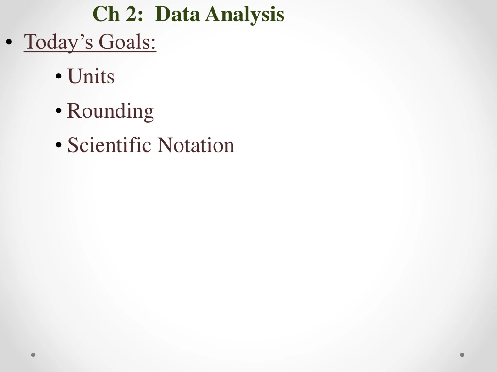 ch 2 data analysis