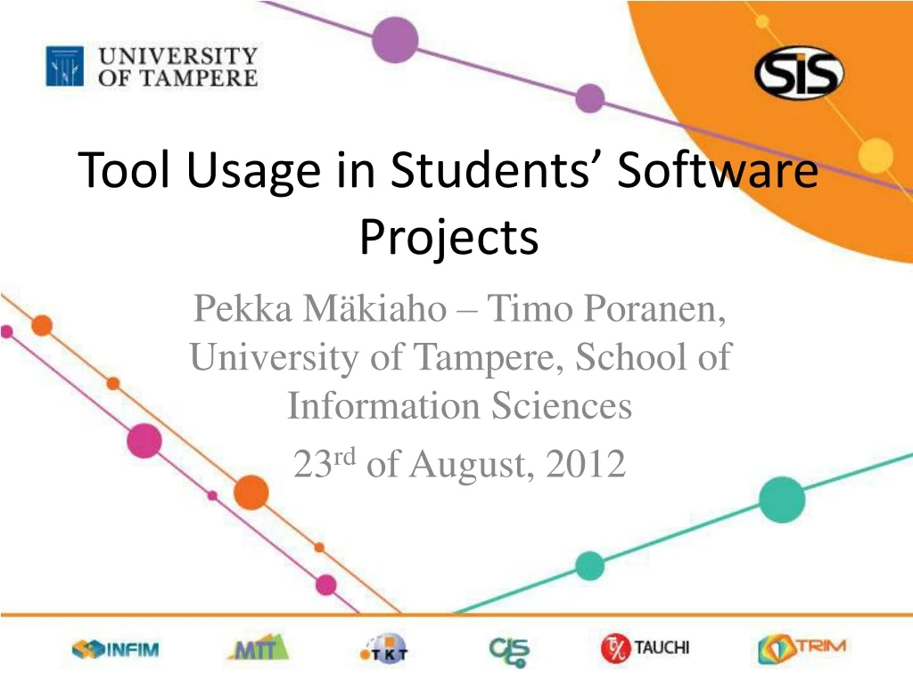 tool usage in students software projects