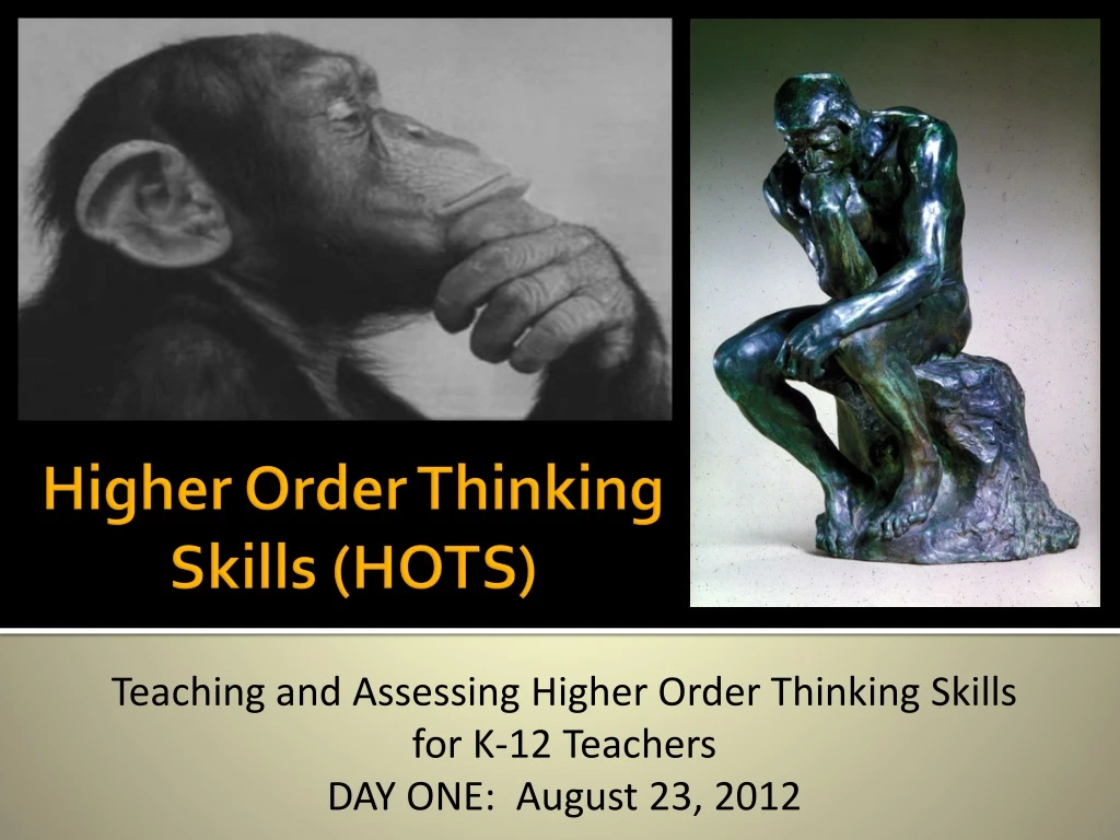 higher order thinking skills hots