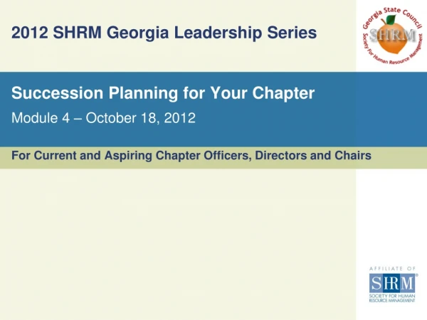 2012 SHRM Georgia Leadership Series