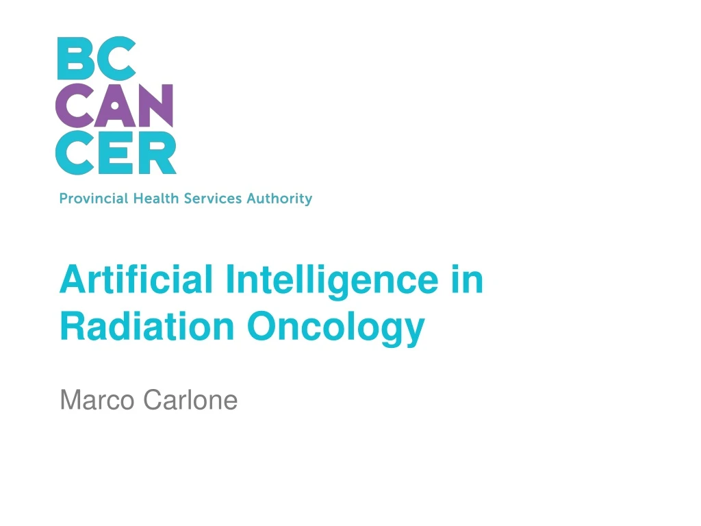 artificial intelligence in radiation oncology