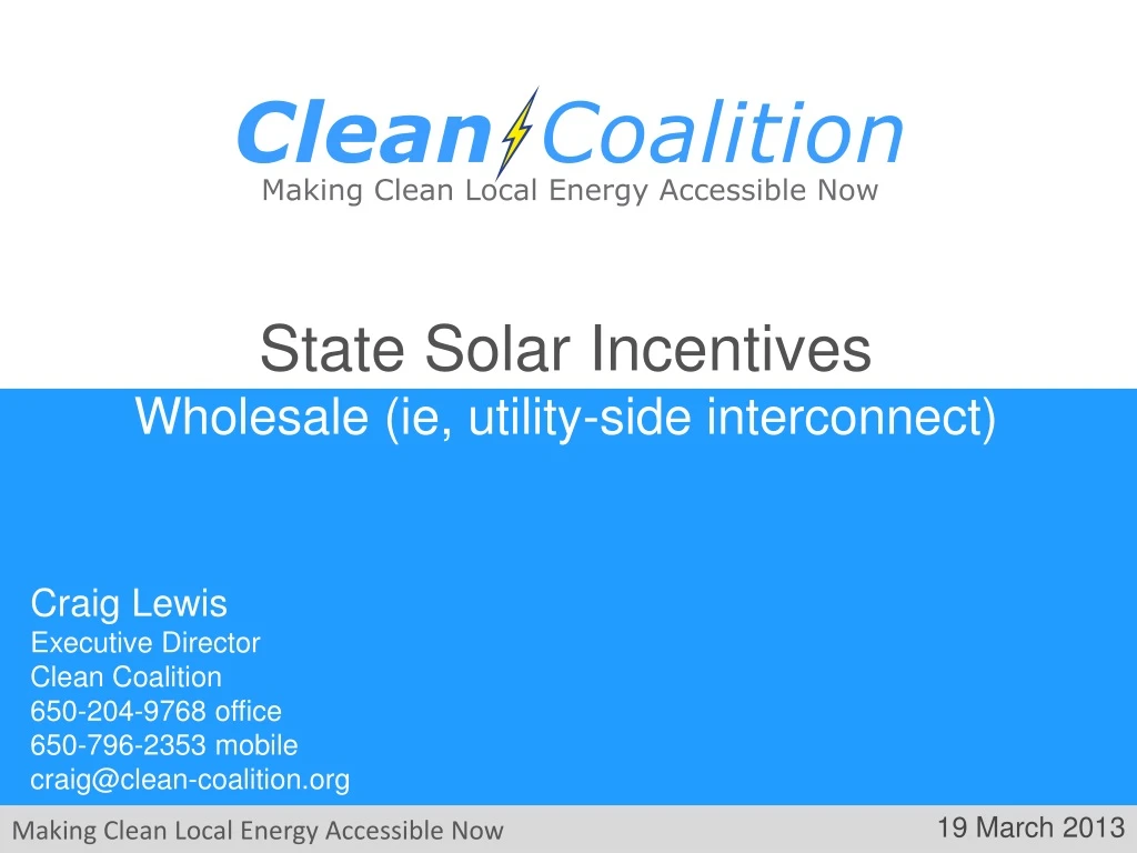 state solar incentives wholesale ie utility side