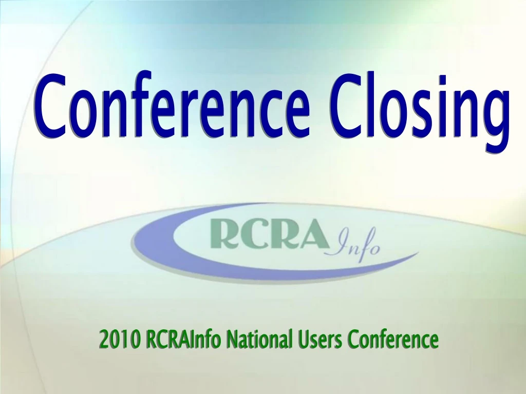 conference closing