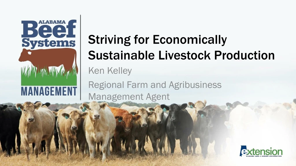 striving for economically sustainable livestock production