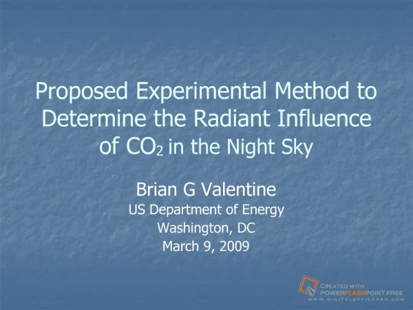 Radiant Influence of CO2 in the Night Sky
