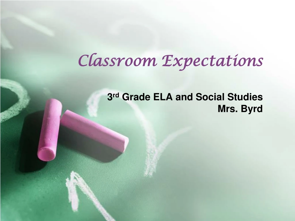 classroom expectations