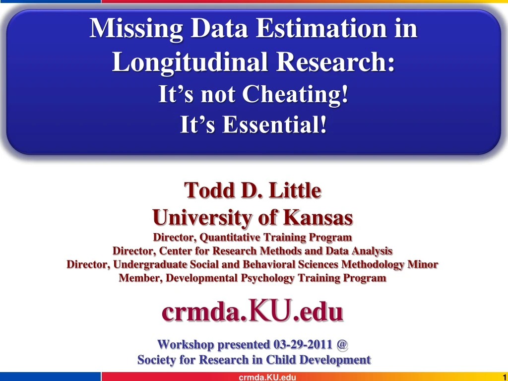 missing data estimation in longitudinal research