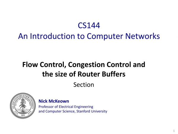 CS144 An Introduction to Computer Networks