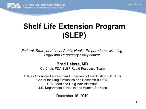 Shelf Life Extension Program SLEP