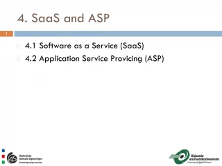 4. SaaS and ASP - slide 1