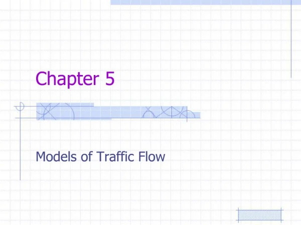 Models of Traffic Flow