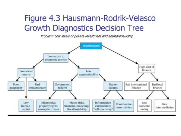 Figure 4.3 Hausmann-Rodrik-Velasco Growth Diagnostics Decision Tree