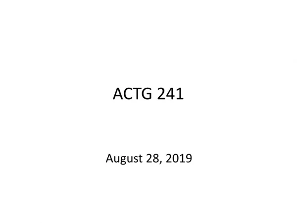 ACTG 241