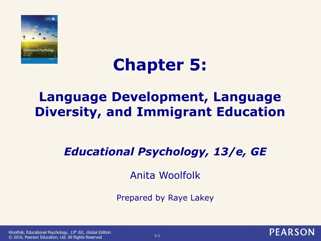 chapter 5 language development language diversity and immigrant education