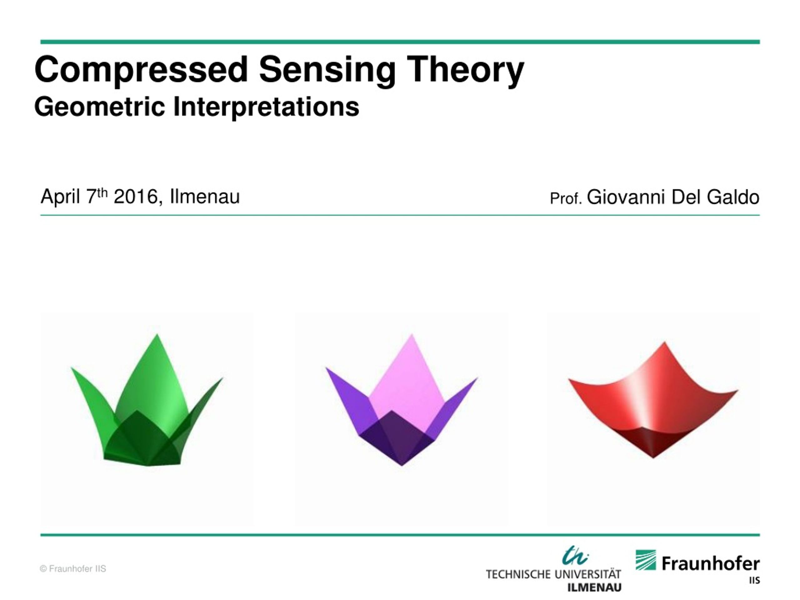 PPT - Compressed Sensing Theory Geometric Interpretations PowerPoint ...