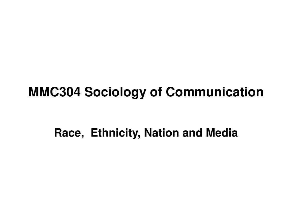 mmc304 sociology of communication