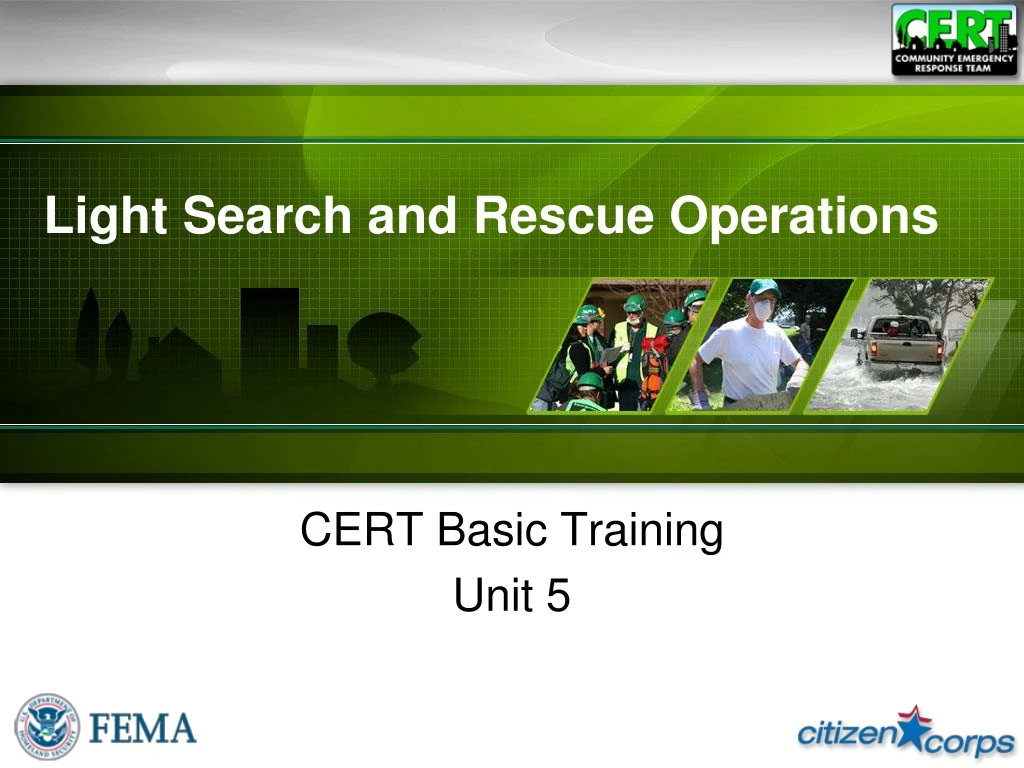 light search and rescue operations