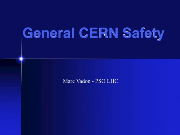 General CERN Safety