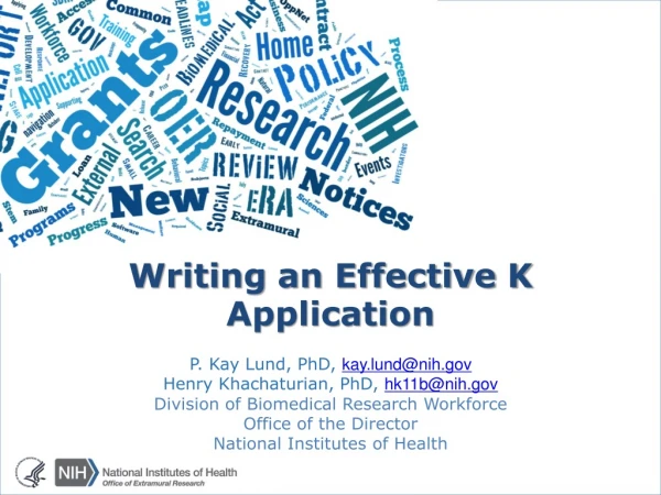 Writing an Effective K Application