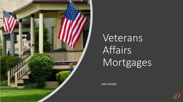 Veterans Affairs Mortgages