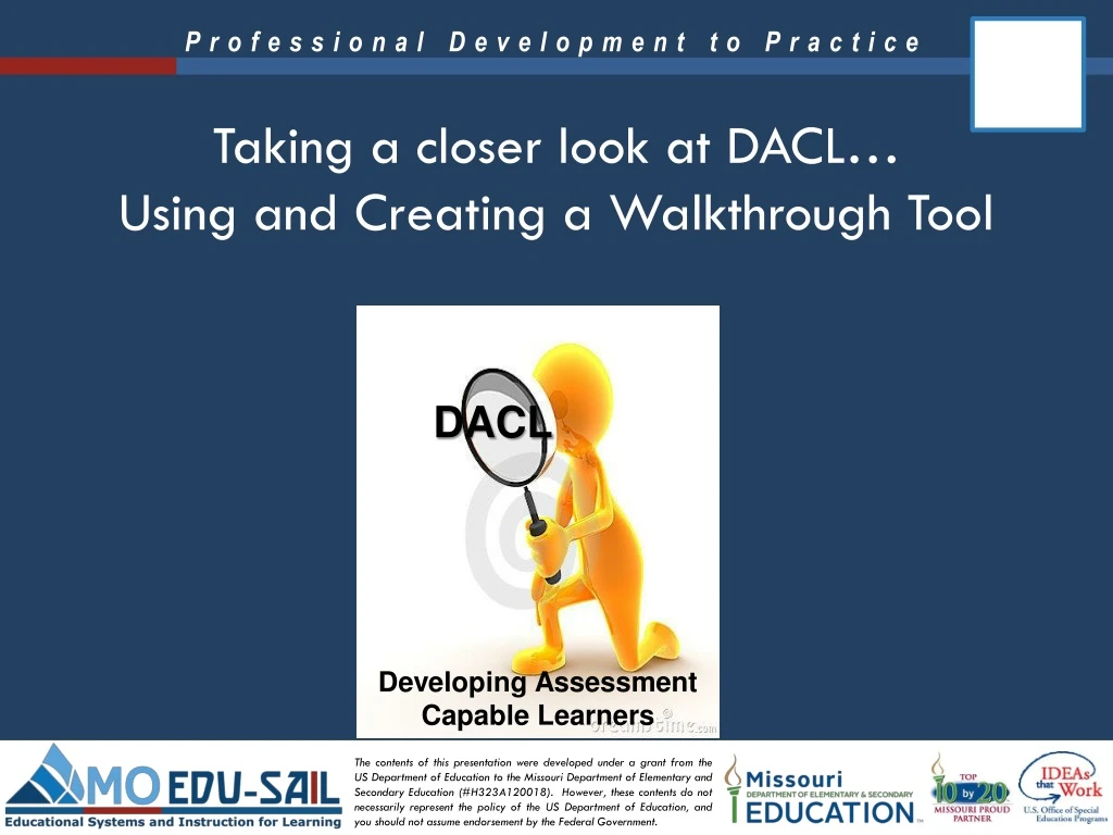 taking a closer look at dacl using and creating a walkthrough tool