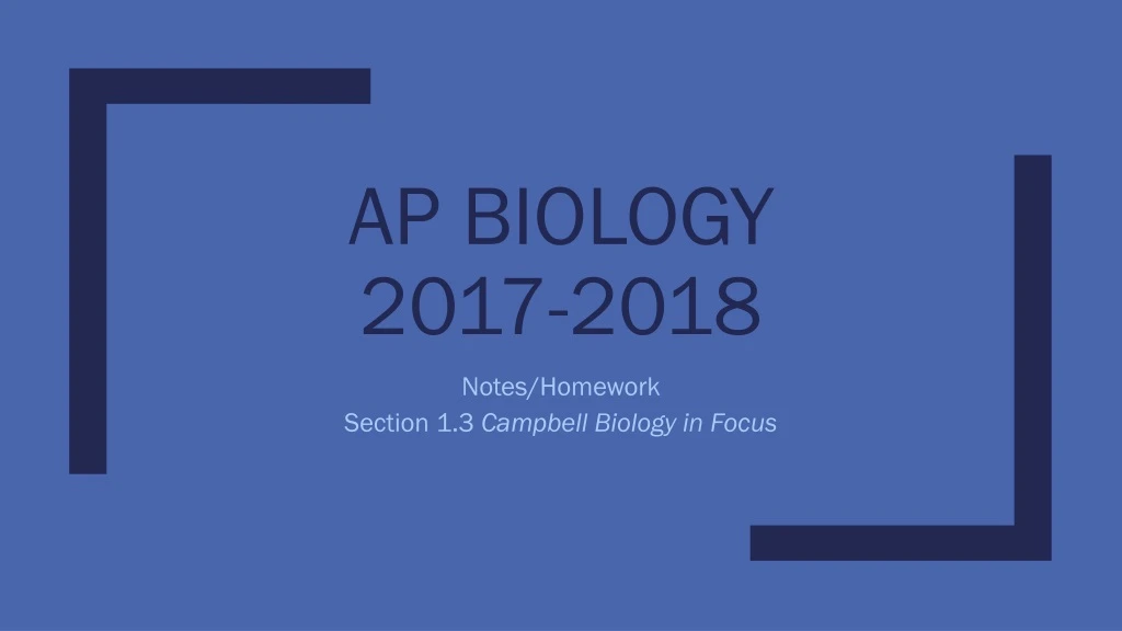 ap biology 2017 2018