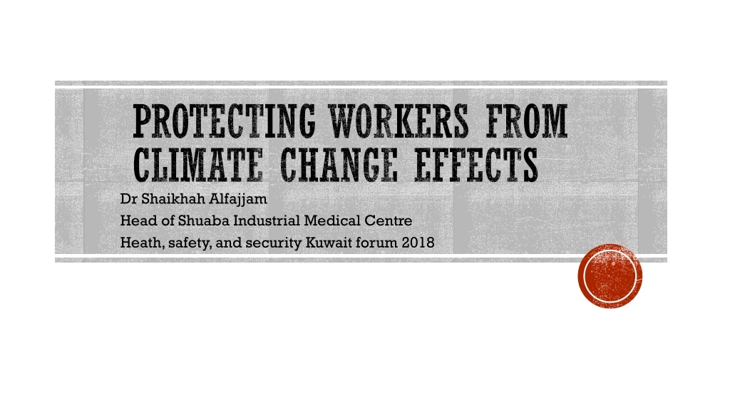 protecting workers from climate change effects