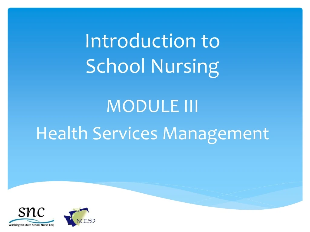 introduction to school nursing