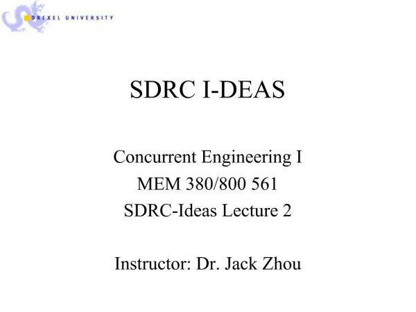 SDRC I-DEAS