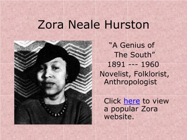 Zora Neale Hurston