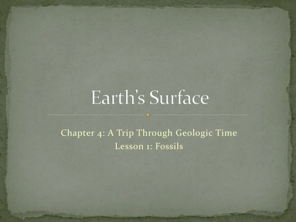 earth s surface