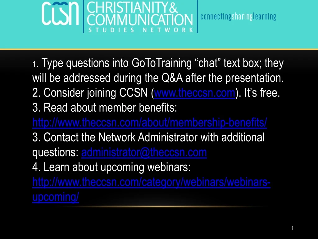 1 type questions into gototraining chat text