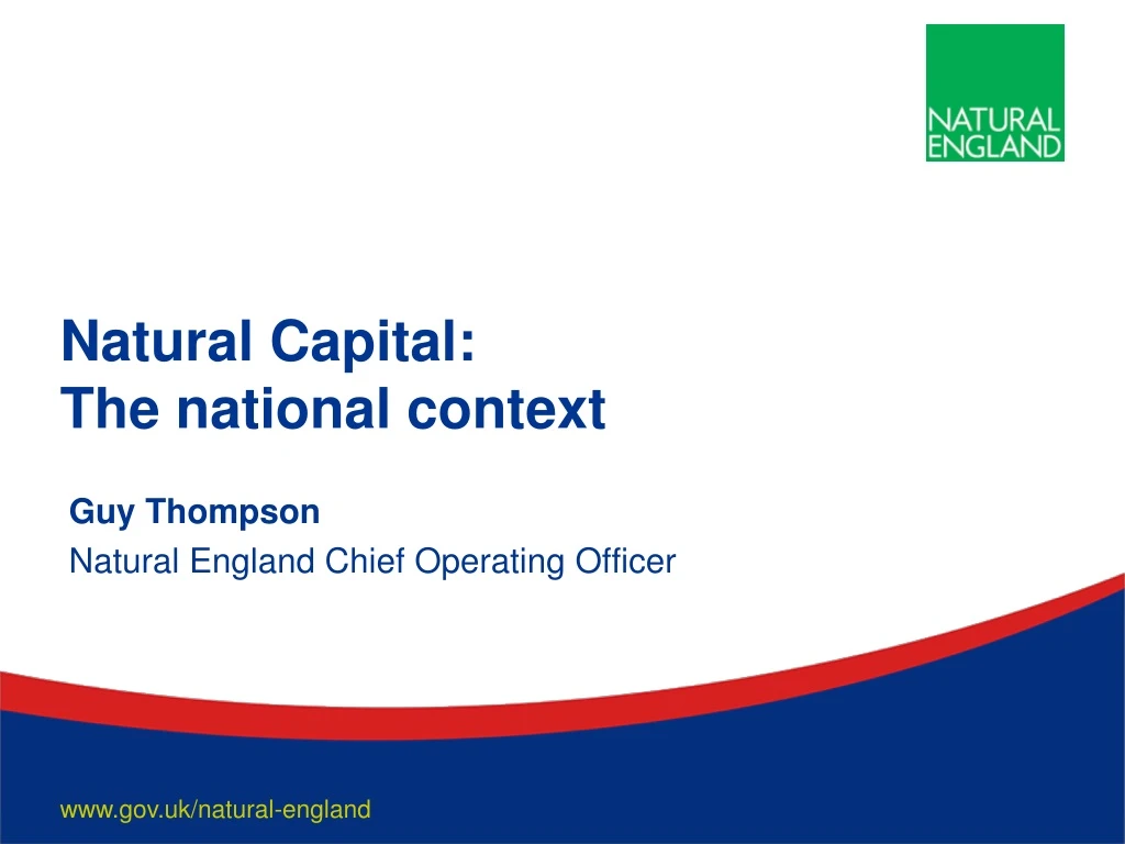 natural capital the national context