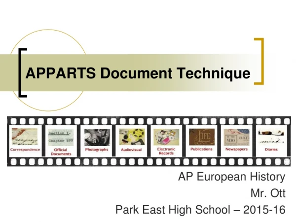 APPARTS Document Technique