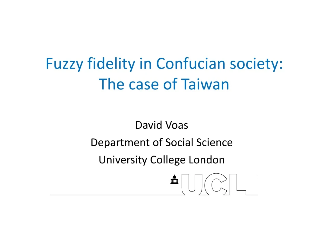 fuzzy fidelity in confucian society the case of taiwan
