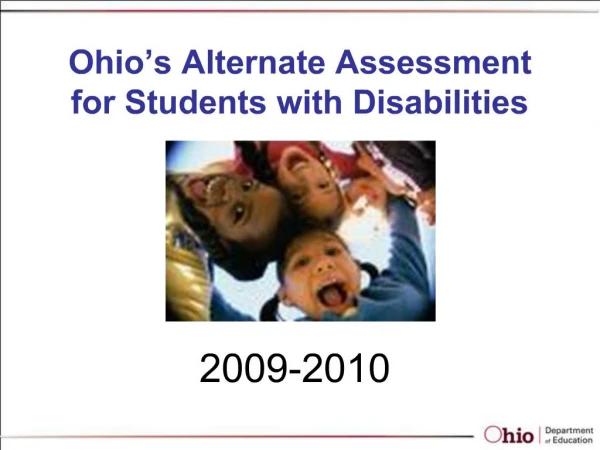 Ohio s Alternate Assessment for Students with Disabilities