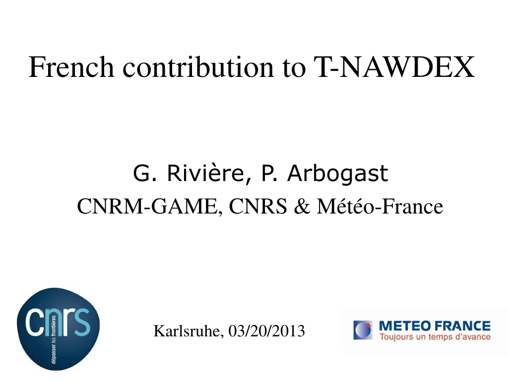 french contribution to t nawdex