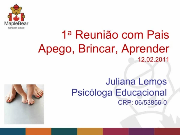 Juliana Lemos Psic loga Educacional CRP: 06