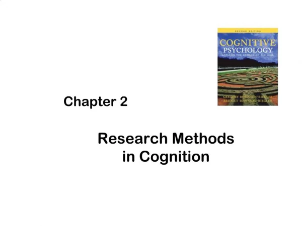 Research Methods in Cognition