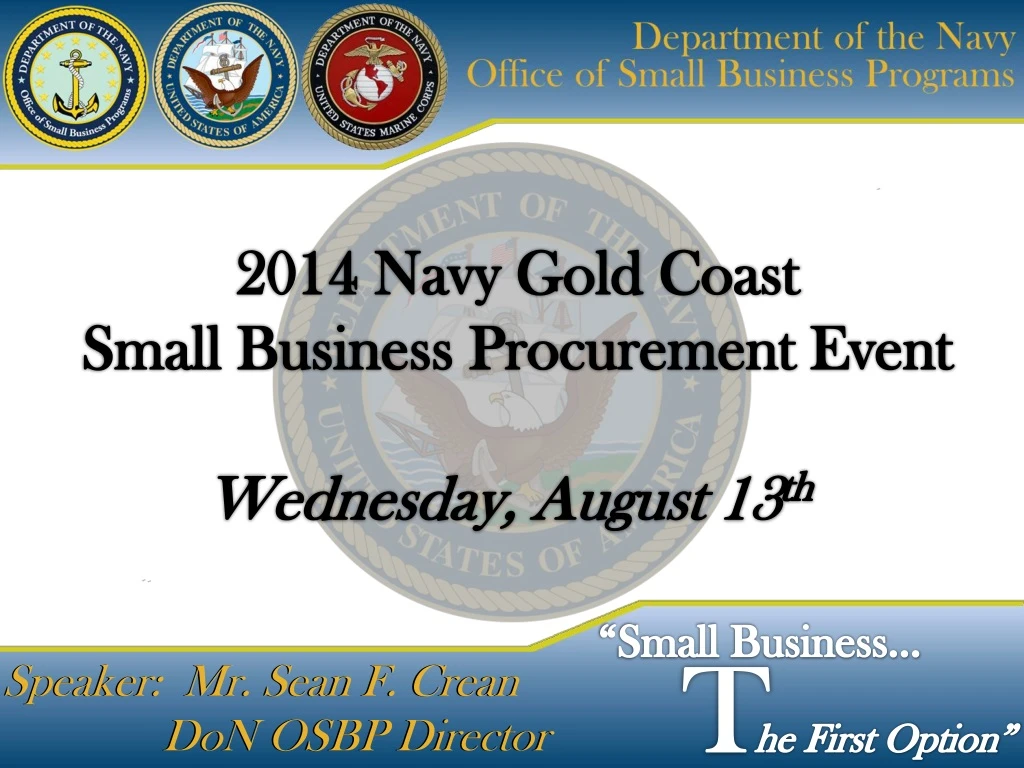 2014 navy gold coast small business procurement