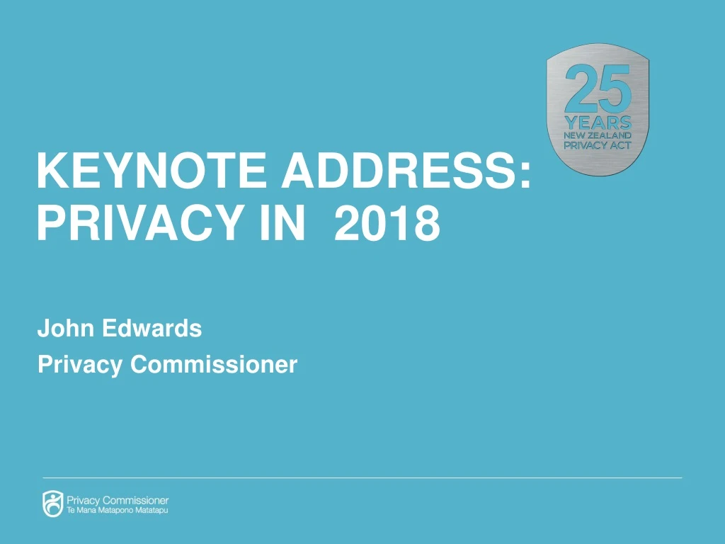 keynote address privacy in 2018