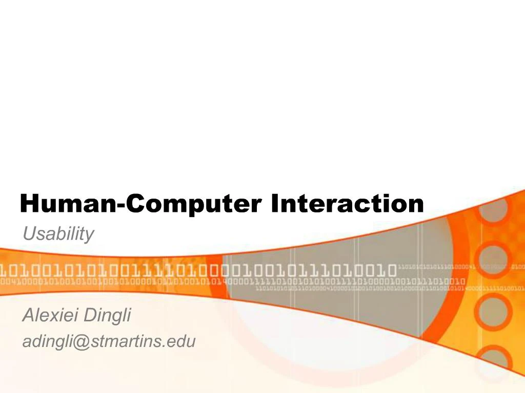 PPT - Human-Computer Interaction PowerPoint Presentation, Free Download ...