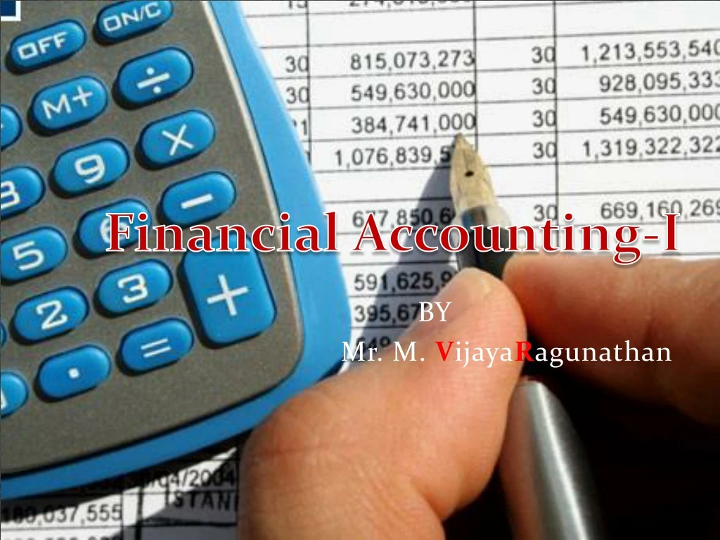 financial accounting i