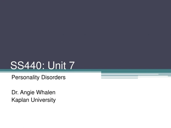 ss440 unit 7