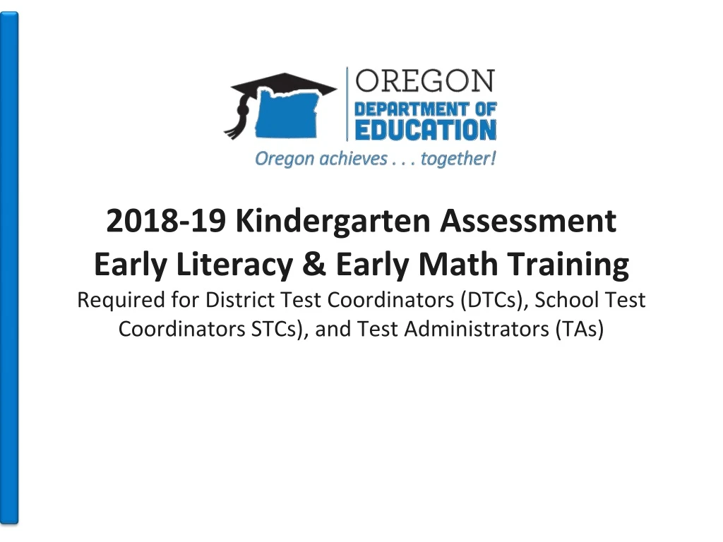2018 19 kindergarten assessment early literacy