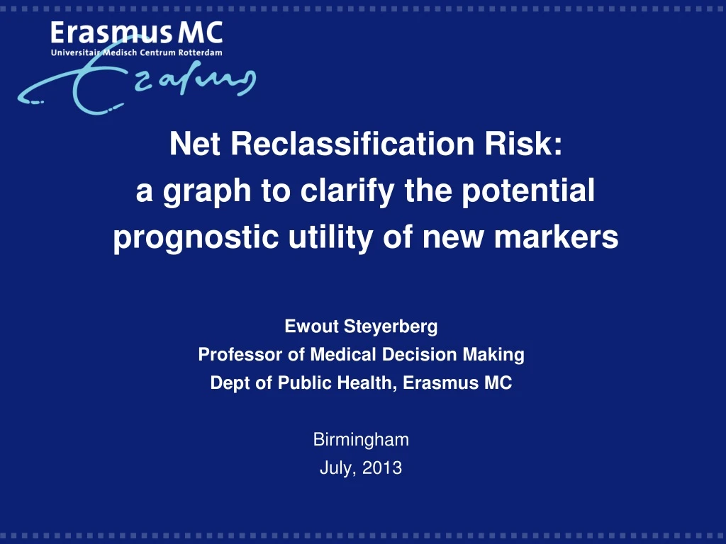 net reclassification risk a graph to clarify the potential prognostic utility of new markers