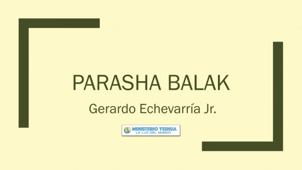 parasha balak