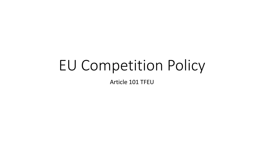 eu competition policy