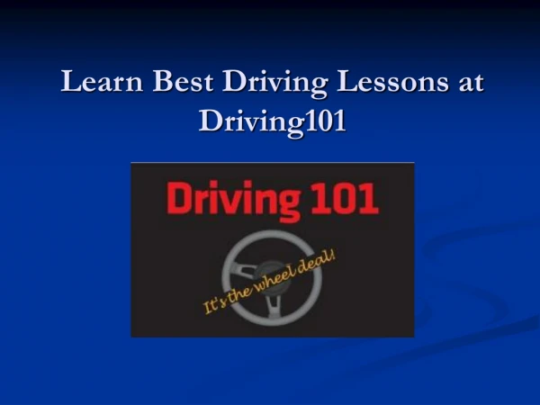 Driving Lessons Calgary