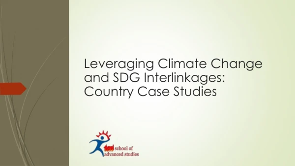 Leveraging Climate Change and SDG Interlinkages: Country Case Studies